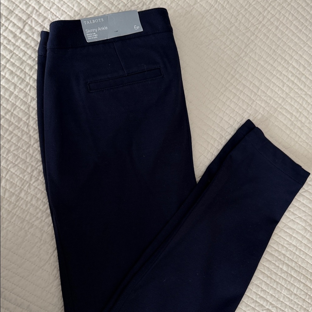 Talbots Dark Blue Ankle Chinos